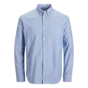 Slimfit Oxford Skjorte med Button-Down Krave