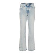 Gestuz Acidagz Hw Straight Jeans Bukser 10908903 Light Blue Acid Wash