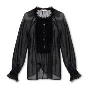 Bardot uld top