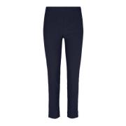 Slim Navy Elastik Talje Bukser