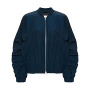 Ruffled Bomber Jakke