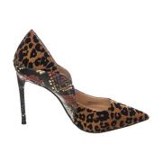 Multifarvet Leopard Print Stiletto Hæle