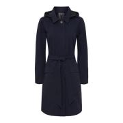 Forårsfunktion Trenchcoat Jakke Navy