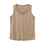 MMCasa Foil Tank Top - Sesame - Mos Mosh