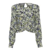 Gestuz Jillygz P Blouse Green Floral Multi