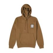 Ræv Logo Hoodie Khaki Sweatshirt