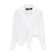 Klassisk Hvid Button-Up Skjorte