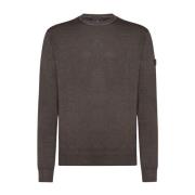 Syrefarvet slimline jumper i merinould