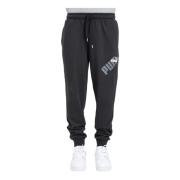 Sorte løbe sweatpants