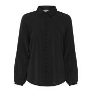 Elegant Sort Skjortebluse Cadenzaiw