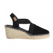 Suede Espadrilles med Jutekile