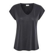 Kaffe Kalise T-Shirt Toppe amp; T-Shirts 10504040 Washed Black