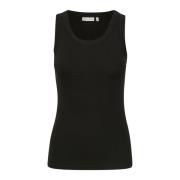 Sort tætsiddende tank top