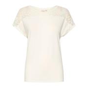 Cream Crtrulla Jersey T-Shirt Toppe T-Shirts 10611093 Snow White