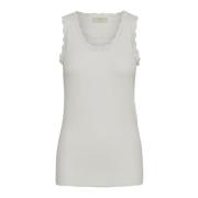 Cream Vanessa Top Toppe T-Shirts 10602820 Chalk