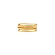 Elegant Guldbelagt Slim Wrap Ring