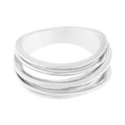 Tara Slim Wrap It Ring Silver Plating