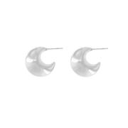 Courage Waterproof Chunky Sphere Earring Silver Plating