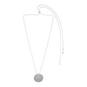 Nostalgia Adjustable Diagonal Necklace Silver Plating