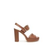 Cognac Plateau Sandal