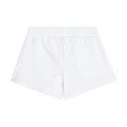 Hvide Broderede Logo Shorts