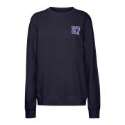 Midnight Broderet Sweatshirt