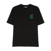 Sort Grafisk Print T-shirts og Polos