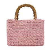 Rosa Bambus Shopper Taske