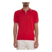 Kontrast Piping Jersey Polo Shirt