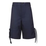 Afslappet Twill Plain Shorts