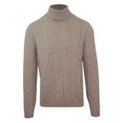 Efterår/Vinter Herre Cashmere Uld Sweater