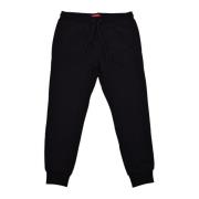 Broderet Logo Joggers - Sort Lige Pasform