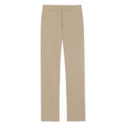 Beige Chino Bukser med Lige Ben