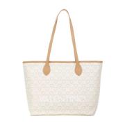 Beige Syntetisk Shopping Taske