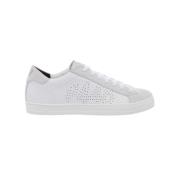 Hvide og beige lave sneakers JOHN