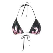 Sort amerikansk hals bikini top