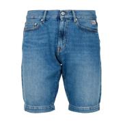 Denim Shorts Med Logo