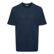 Italiensk Bomuld Linned T-shirt