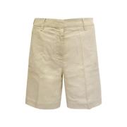 Beige Løstsiddende Emily Shorts