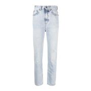 80'ers Cropped Jeans Lyseblå