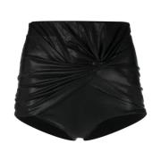 Sorte Lilies High-Waist Mini Shorts