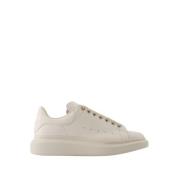 Beige Læder Oversized Sneakers