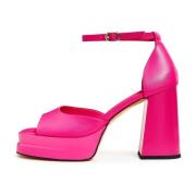 Elegant High Heel Sandaler - Fushia