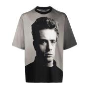 Sort T-shirt James Dean Stil