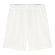 Hvid Vaffel Strik Shorts