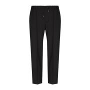 Sporty Mohair Wool Pants med Side Trim