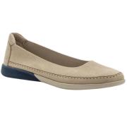 Beige Casual Flats Kvinder Snøresko