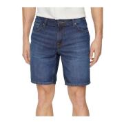 Denim Slim Stretch Bermuda Shorts