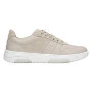 Italiensk Læder Beige Sneakers Elegance Komfort