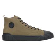 Herre Mørkegrønne High-Top Sneakers lavet af Nubuck til Vinter ER00113...